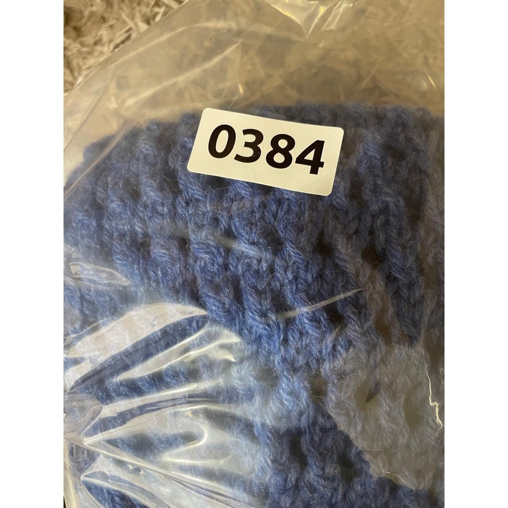 Handmade Womens Cardigan Sz M Crochet Cobalt Blue Twee Cottage Cropped Layering - Picture 7 of 7